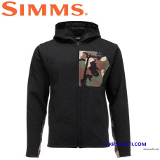 Худи Simms CX Hoody Black Heather размер S